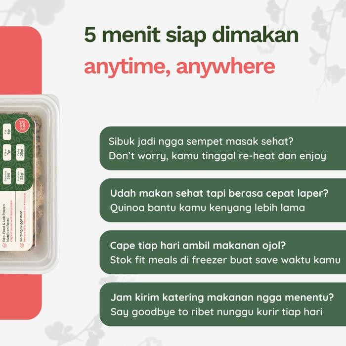 

Fit Meals Quinoa Thai Basil Chicken Nasi Goreng Diet Sehat Low Calorie Terlaris