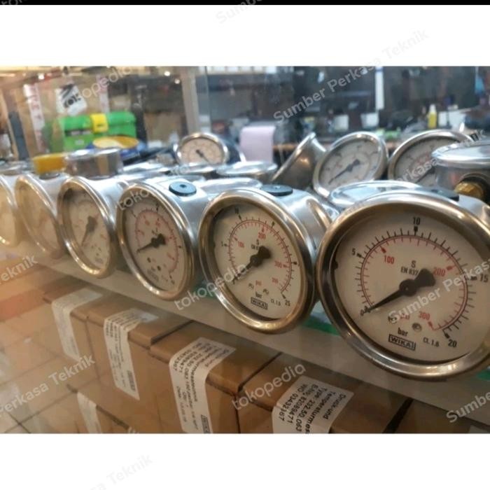 Terbagus Pressure Gauge Payung Wika 21/2" Inch ( 20 Bar )
