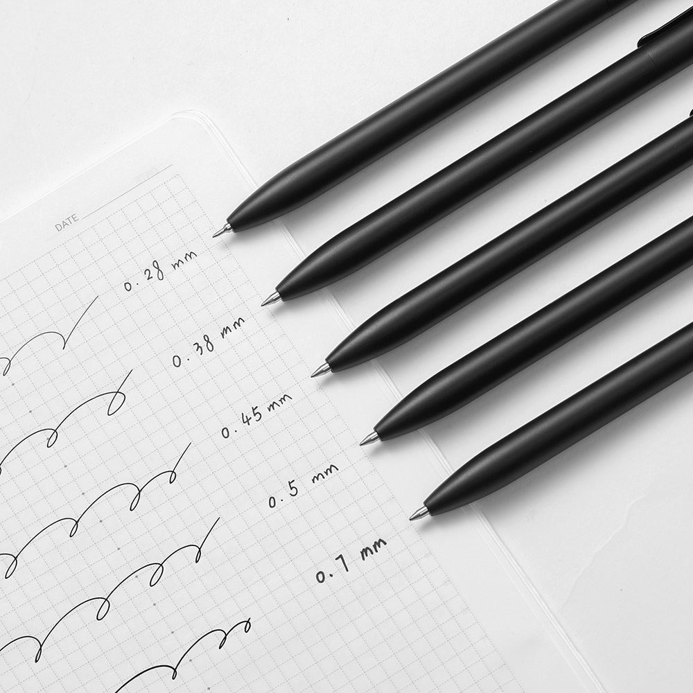 

Kaco Pulpen Gel Quick Dry Black Ink 0.28/0.38/0.45/0.5/0.7mm Nib 5 PCS - K1063