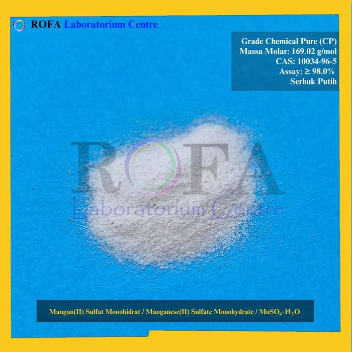 Mangan(II) Sulfat Monohidrat / Manganese(II) Sulfate Monohydrate / MnSO4H2O CP 500 Gram