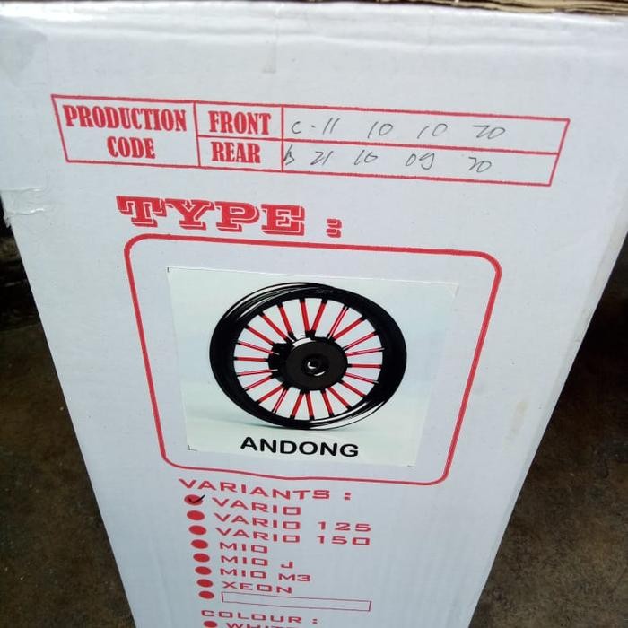 Pelek Recing Merek Top Tipe Andong Motor Yamaha Mio M3