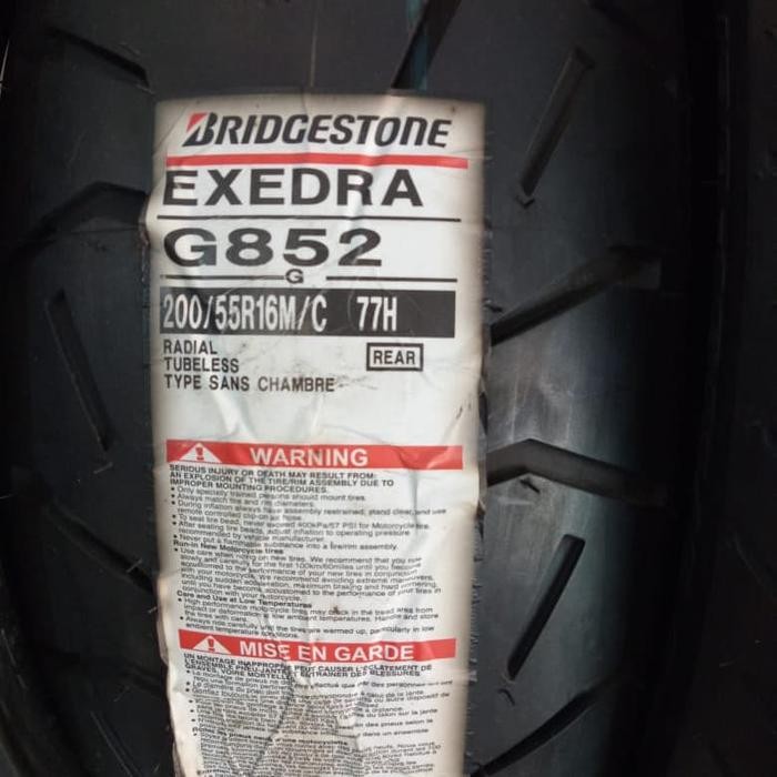 Ban Luar Bridgestone Battlax Exedra G852 Ukuran 200/55-16