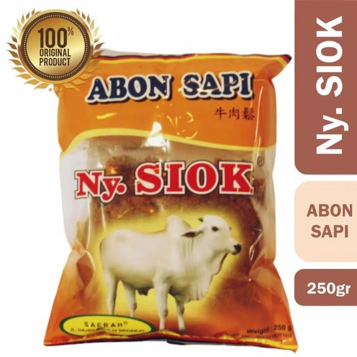 

Abon Sapi Nyonya Siok 250 Gram Best Quality Asli 100% Original