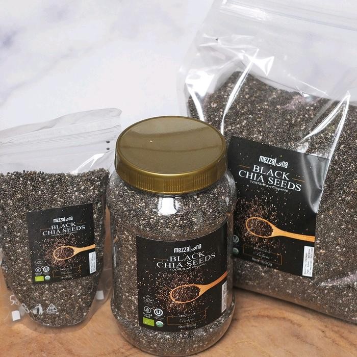 

Mezzaluna Organic Black Chia Seed 350G Biji Chia Seeds Best Seller