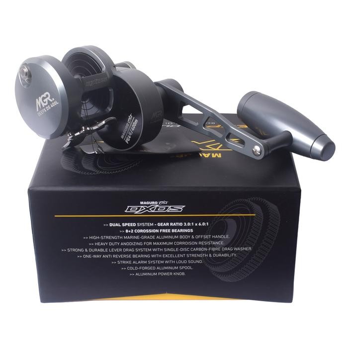 Reel OH MAGURO DEEP-X DS 400 500 600 Laut Monster Fish Handle Kiri/ Kanan Over Head Jigging ~