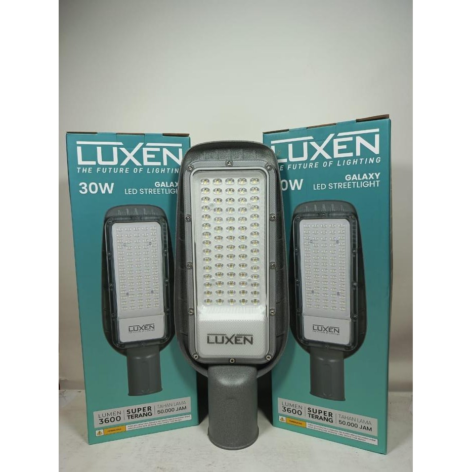 luxen lampu jalan pju led 30w lampu penerangan jalan 30 watt