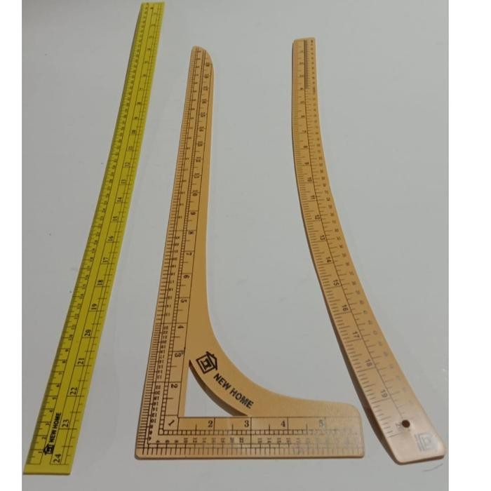 

(Allthebest) penggaris pola jahit kumplit isi 3 penggaris / alat jahit