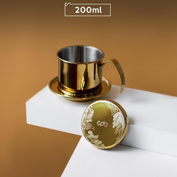 Otten Flair - Vietnam Drip 200 Ml Gold Conalli Coffee Drip Emas Stainless Barista