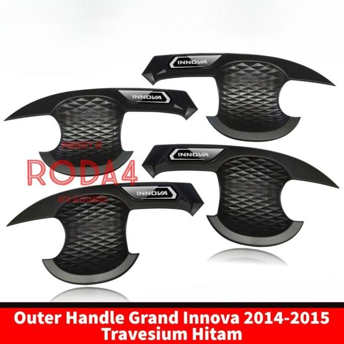 Outer Handle Mangkok Pintu Grand Innova 2014 2015 Hitam Travesium