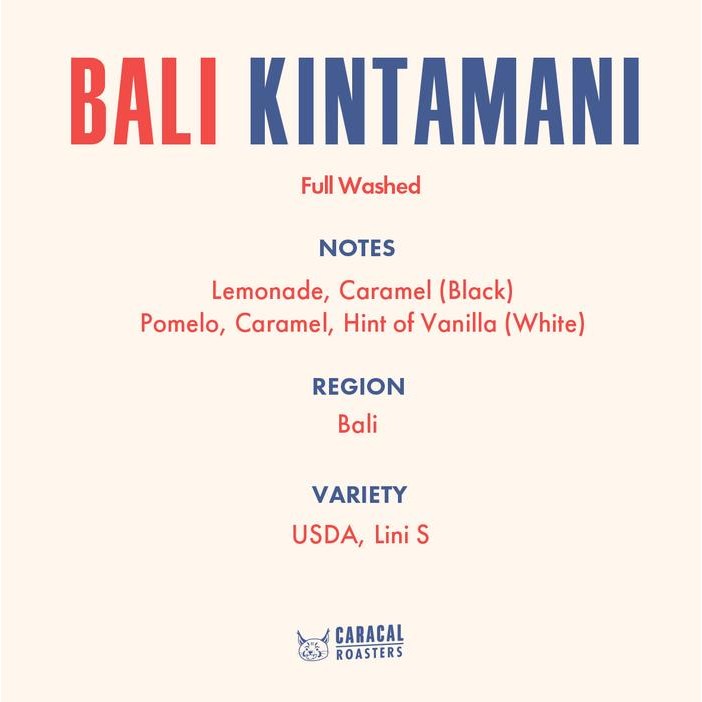 

Bali Kintamani Washed Espresso 1Kg