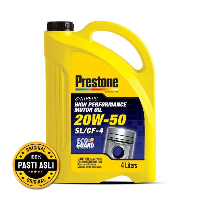 Prestone Synthetic Motor Oil 20W-50 4L Oli Mesin Mobil