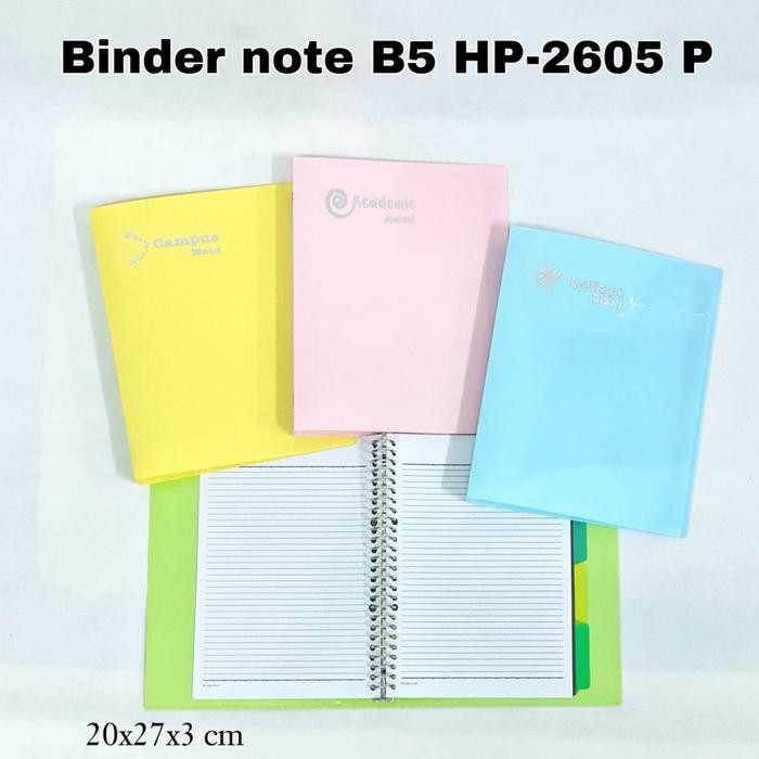 

Sos Binder Note Gasta B5-Pp Cover Warna Hotprint/Bindernote/Map Binder Kode 922