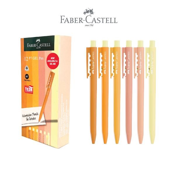 

Faber Castell Ballpoint Pen KP7 Cream Series (P7 GEL) tinta hitam 1 box 12 pcs