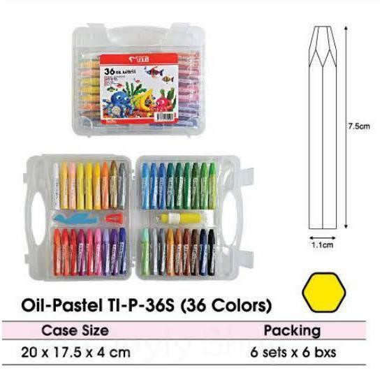 

Crayon Titi 36 Warna Oil Pastel TI-36S Original