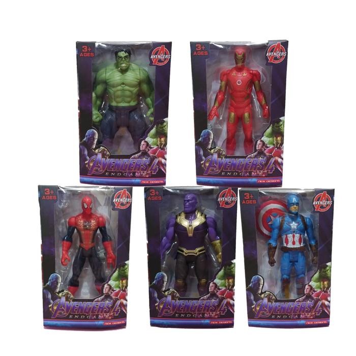 Leapfrog Mainan Figur Super Hero 5 Karakter / Mainan Anak Laki Laki / Mainan Avenger Isi 5Pcs