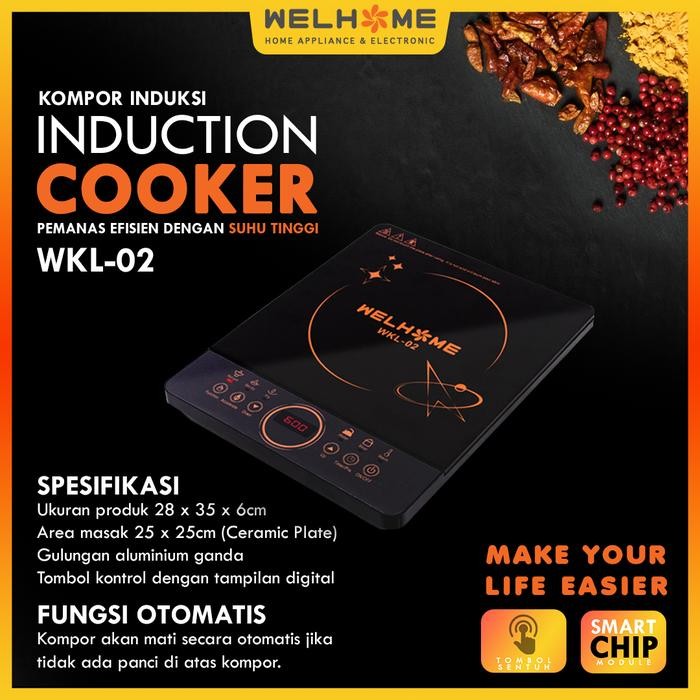 Welhome - Kompor Induksi - Wkl-01/02/03 - Kompor Listrik Induksi