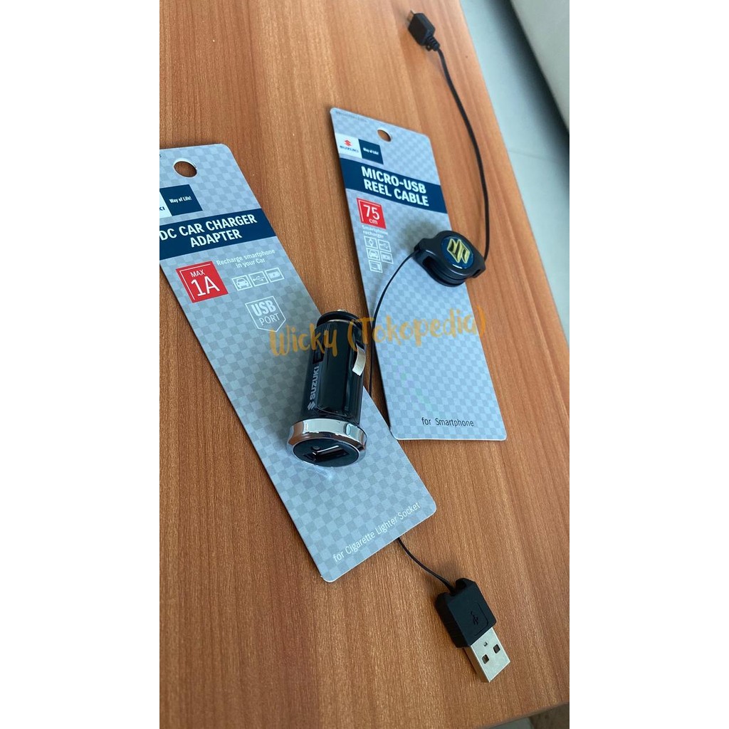 MOBILE CHARGER KIT SUZUKI - CHARGER HP MOBIL SUZUKI ORIGINAL SGP KODE 1132