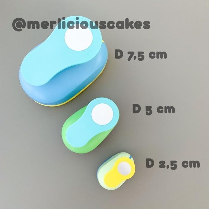 

7,5 Cm Round Bulat Wafer Paper Puncher Pembolong Kertas