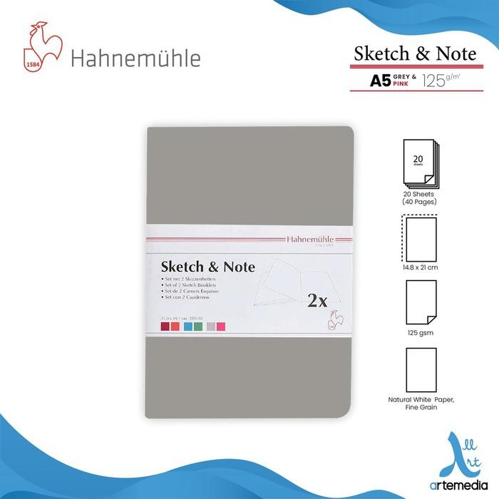 

tersedia hahnemuhle sketch & note stitch bound sketchbook - buku sketsa premium