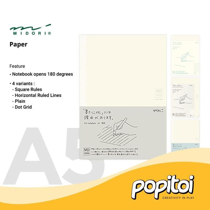 

tersedia midori md notebook a5 japan - premium buku tulis
