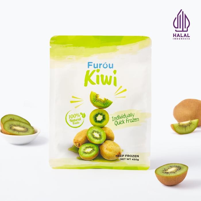 

ASLI Frozen Kiwi (IQF) Buah Kiwi Beku 450 gram READY STOCK