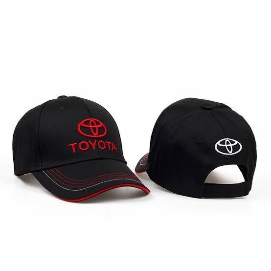TERLARIS TOPI PRIA DEWASA TOYOTA BLACK BORDIR READY STOCK