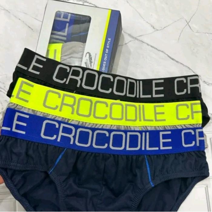 Barang Terlaris GROSIR 1 LUSIN CD CROCODILE 246 / CELANA DALAM CROCODILE PRIA DEWASA Segitiga Cowok