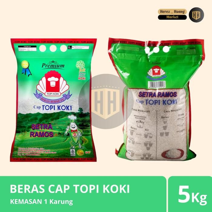 

Promo Terlaris TOPI KOKI Beras Putih Setra Ramos Premium Cap Topi Koki 5Kg Ready