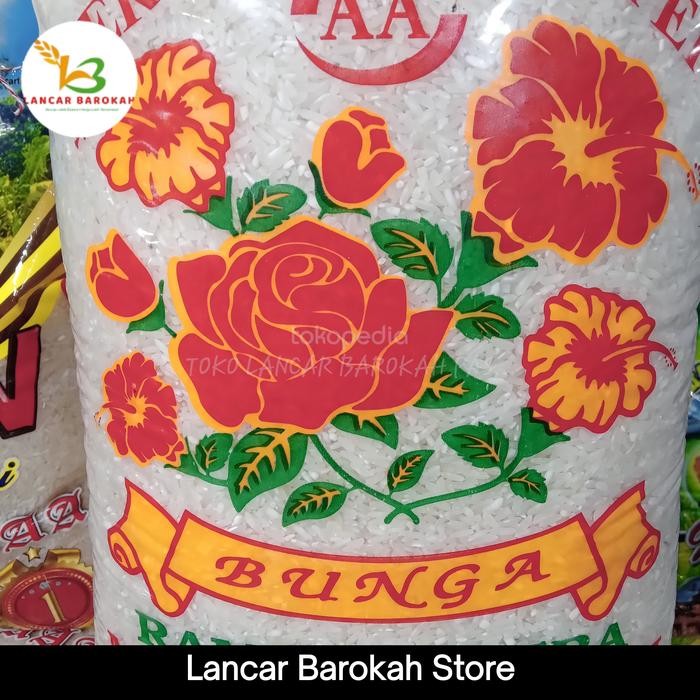 

New Beras cap Bunga/kembang 5kg Ready