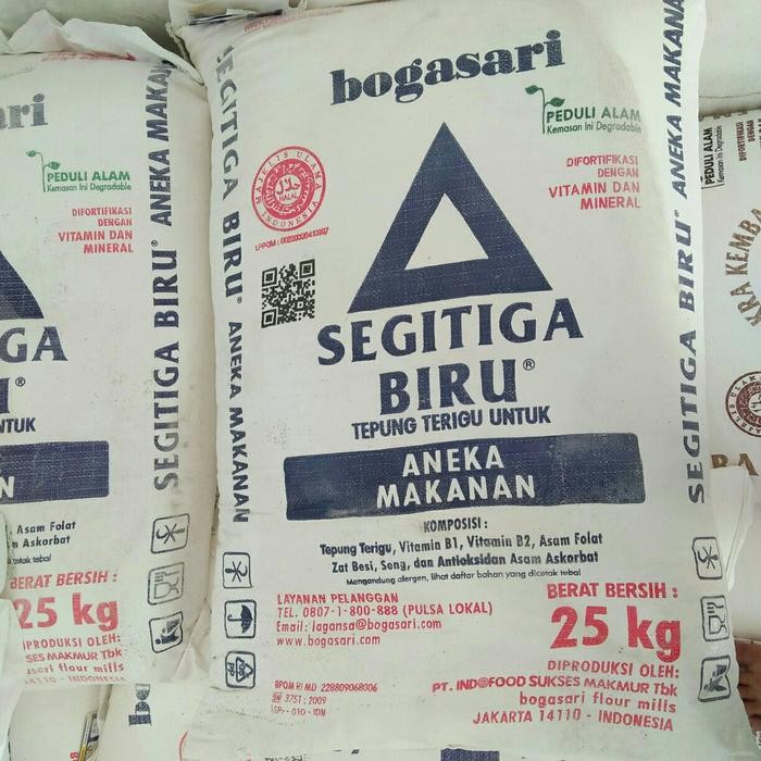 

New tepung terigu segitiga biru 25kg (grab/gojek only) Ready