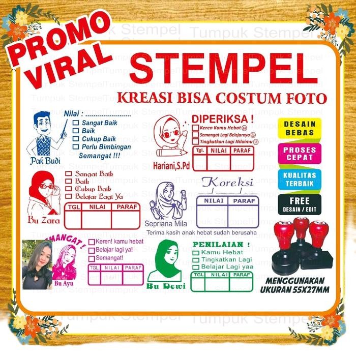 

ID (PROMO TERMURAH) STEMPEL REWARD UNTUK PENILAIAN GURU /CHECKED/MOTIVASI ANAK TINTA STEMPEL REWARD