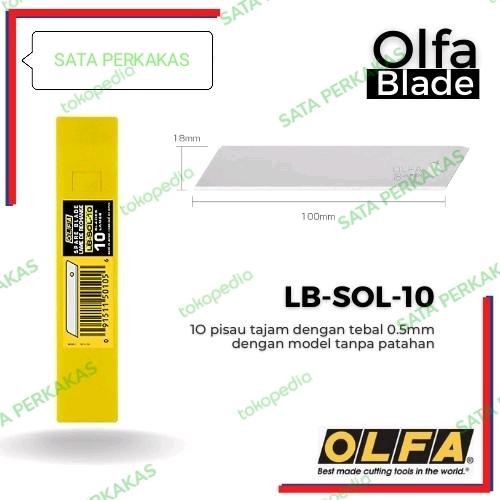 

ID REFILL CUTTER 18MM SOLID BLADE CUTTER LB-SOL-10 (10PCS / PACK) OLFA