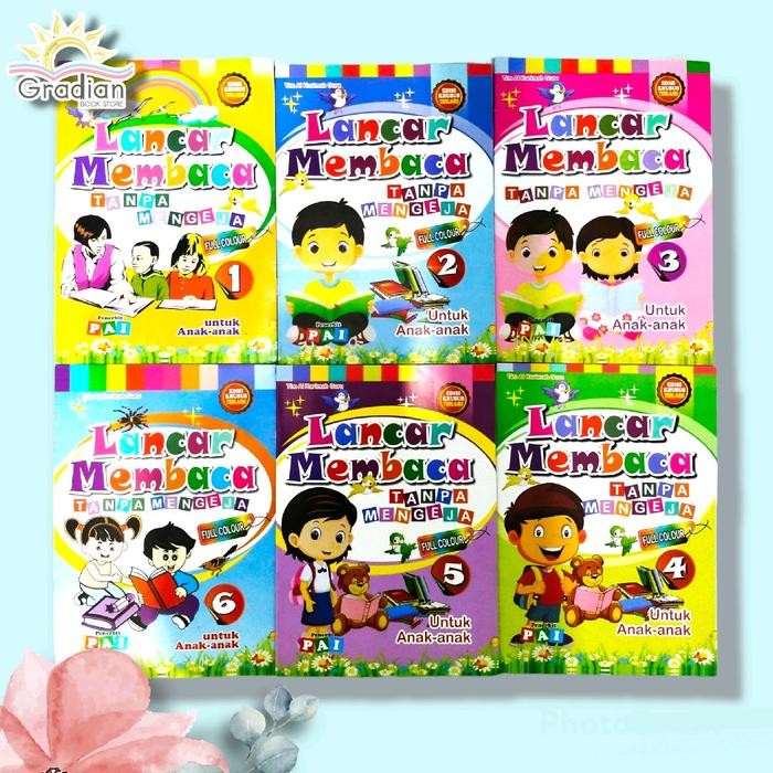 

ID PAKET ISI 6 BUKU LANCAR MEMBACA TANPA EJA FULL COLOUR ORIGINAL