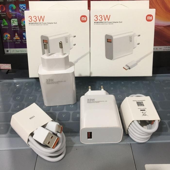 JTTOP" CHARGER XIAOMI 33W CHARGER XIAOMI TYPE C FAST CHARGING XIAOMI 33 WATT TURBO CHARGER XIAOMI