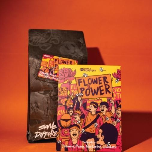 FLOWER POWER ESPRESSO BLEND SPECIALTY COFFEE BIJI KOPI SPACE ROASTERY
