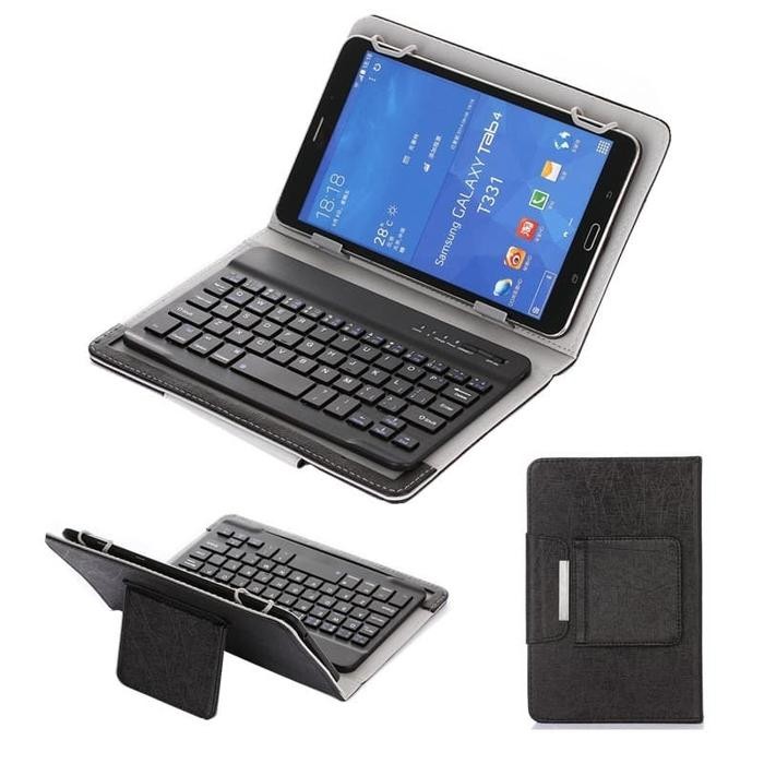 JTTOP" ADVAN TAB SKETSA 10 INCH FLIP LEATHER CASE KEYBOARD BLUETOOTH CASING