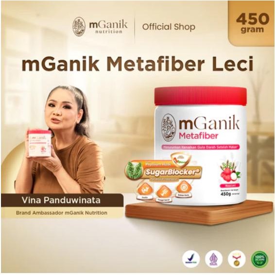 

METAFIBER MGANIK 450GRAM 42 SERVING M GANIK META FIBER UNTUK DIABETES