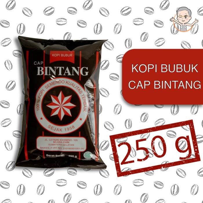 

KOPI BUBUK CAP BINTANG - KOPI SEMENDO KHAS MUARA ENIM 250 GRAM COFFEE ROBUSTA ASLI TANPA GULA DAN