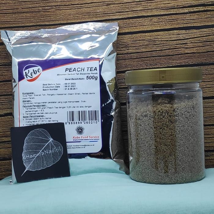 

PEACH TEA KOBE 1/2 KG / TEH PERSIK 500 GR / POWDER / SERBUK MINUMAN