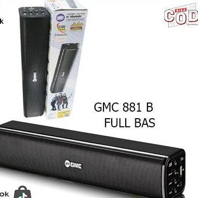 GMC 881B BT+FM+Pairing Speaker Portable BLUETOOTH 20 RMS (SUARA KECIL2 CABE RAWIT) Speakers