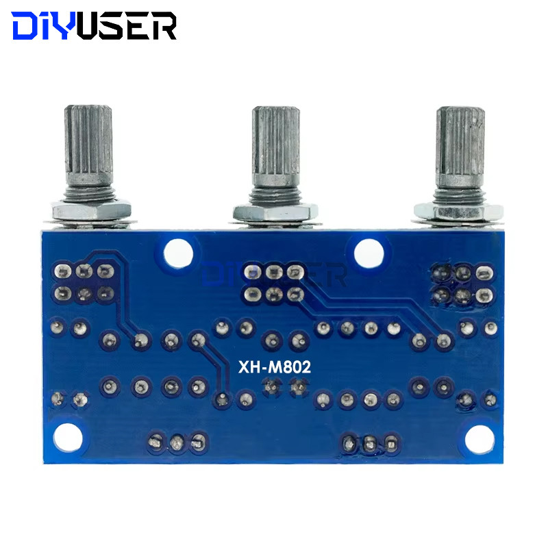 IMPORT DIYUSER XH-M802 AMPLIFIER BOARD HIGH AND LOW VOLTAGE MIXER TONE BOARD VOLUME CONTROL
