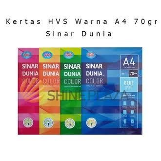 

Kertas Hvs Warna 70 Gram Sinar Dunia