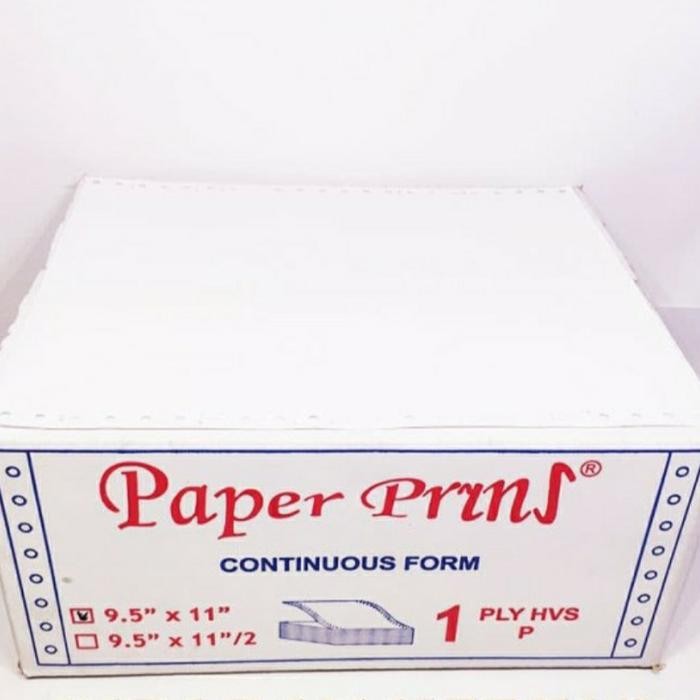 

Kertas Continuous Form 1Ply..9.5X11/2 Paperpryns
