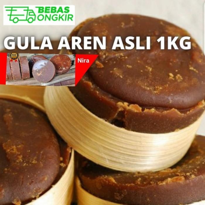

(Allthebest) 1kg Gula Nira Aren Kawung Asli 100% / Gula Pangandaran Ciamis