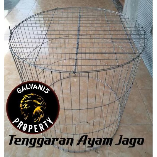 kurungan besi/tenggaran ayam aduan/umbaran ayam jago/bangkok bulat D90