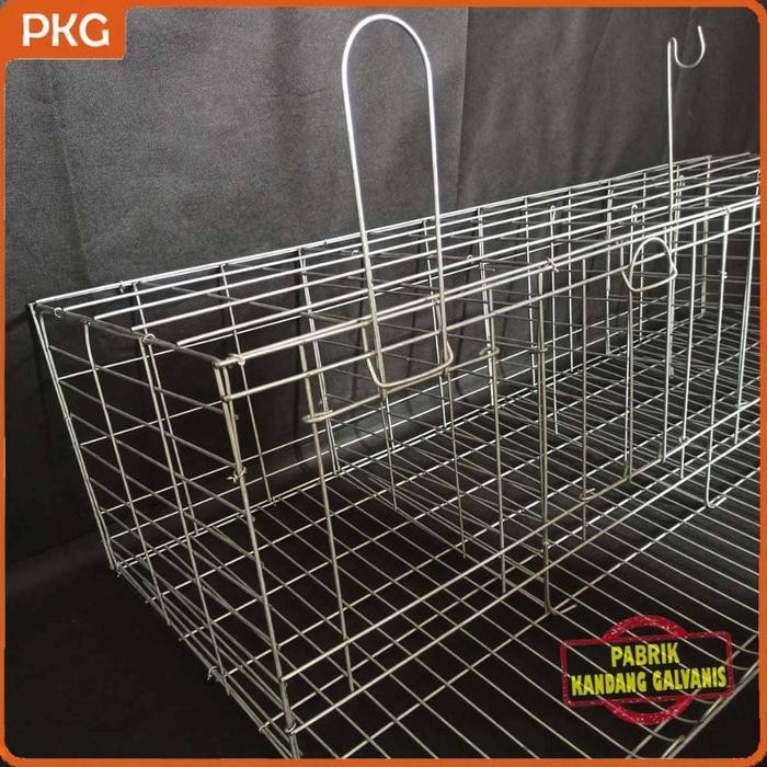 Kandang Baterai Ayam Petelur Besi Galvanis Uk. Small 4 Pintu Isi 8 Ekor Kurungan Batrei Galpanis