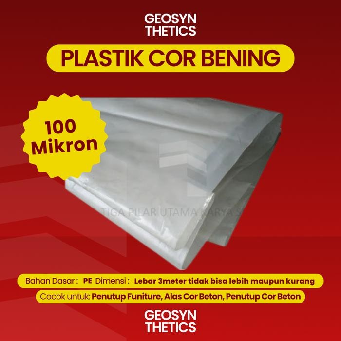 

Plastik Cor Bening 100 Mikron 0.10mm +- Panjang 60m