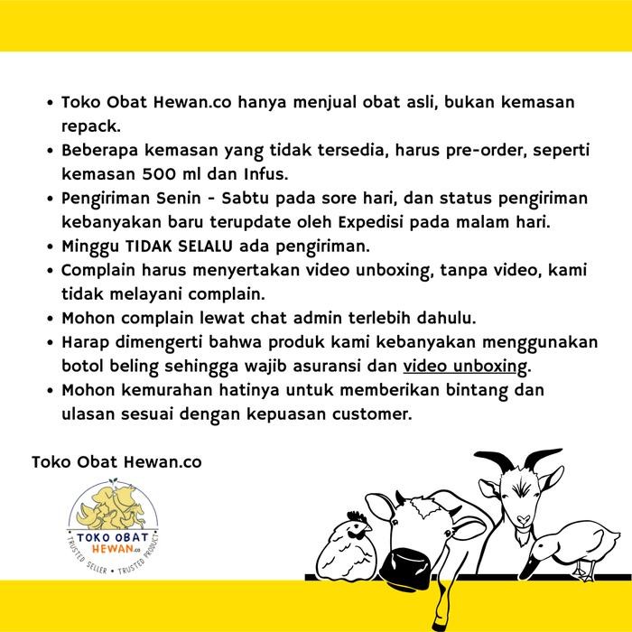 Obat Hewan Injeksi Vitamin B1 Wonder 500ml