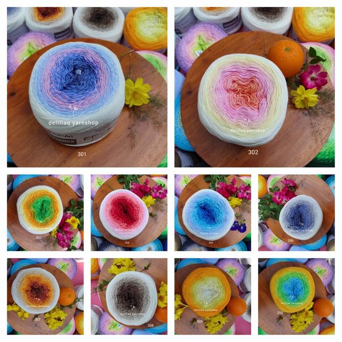 Benang Rajut Impor Yarnart Flowers Rosegarden Satu