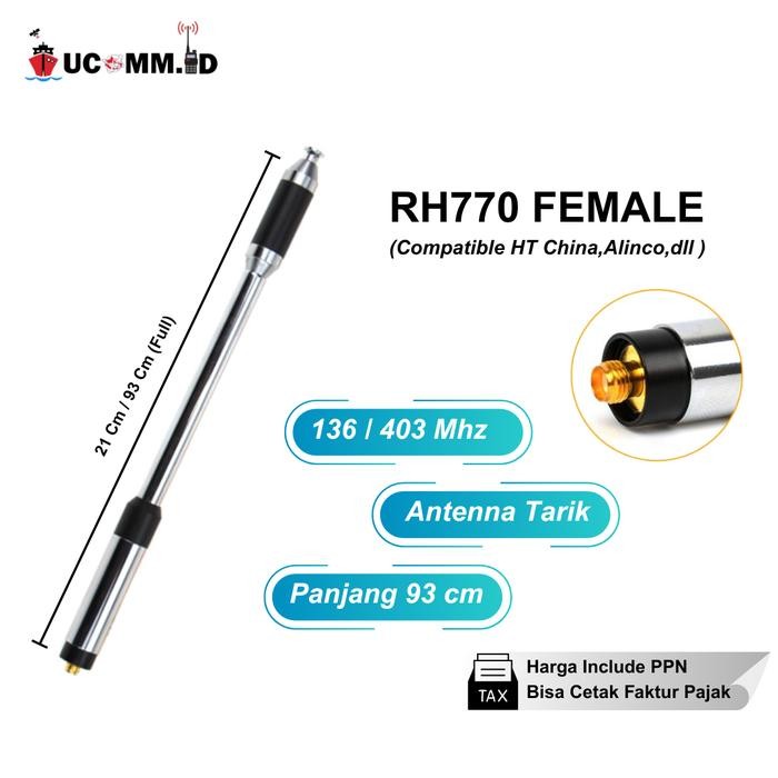 Antena RH 770 RH770 RH-770 Female Antenna Tarik HT China Penambah Jangkauan